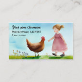 Hühnerfarm Rusic Bio Telefonnummerkarte (Rückseite)