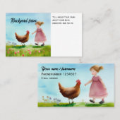 Hühnerfarm Rusic Bio Telefonnummerkarte (Vorne/Hinten)