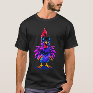Hühnerfarm Tag Gamer Lustige Sonnenbrille Bauer Mä T-Shirt