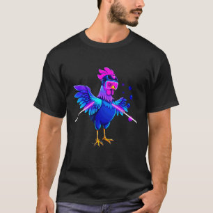 Hühnerfarm Tag Gamer Lustige Sonnenbrille Bauer Mä T-Shirt