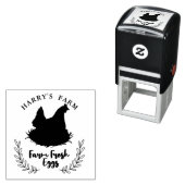 Hühnerfarm Thema "Frischeier" Permastempel (Beispiel)