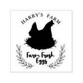 Hühnerfarm Thema "Frischeier" Permastempel (Design)