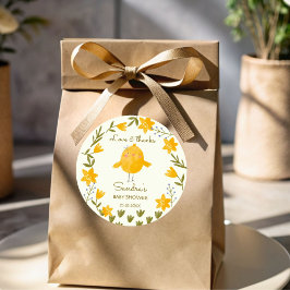 Hühnerfarm-Tiere mit Babydusche bevorzugen Runder Aufkleber