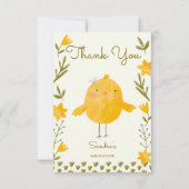 Hühnerfarm Tiere mit Babydusche Dankeskarte (Vorderseite)