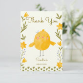 Hühnerfarm Tiere mit Babydusche Dankeskarte (Stehend Vorderseite)