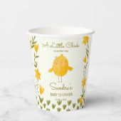 Hühnerfarm Tiere mit Babydusche Pappbecher (Rückseite)