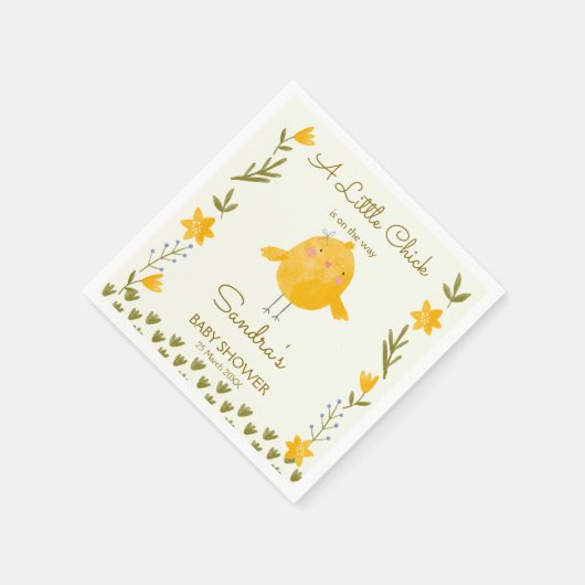 Hühnerfarm Tiere mit Babydusche Serviette (Ecke)