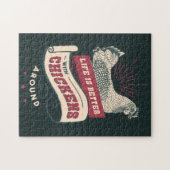 Hühnerfarm Vintag Puzzle (Horizontal)