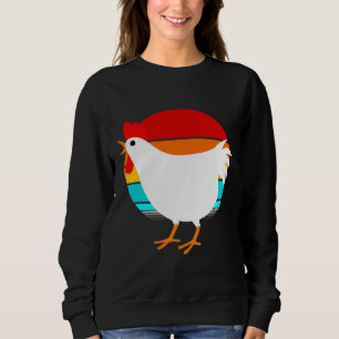 Hühnerfarm Vintag Retro s Geflügel Sweatshirt