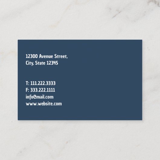 Hühnerfarm Visitenkarte (Rückseite)