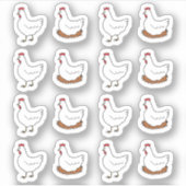 Hühnerfarm Work Chores Erinnerung Bujo Planner Aufkleber (Vorderseite)