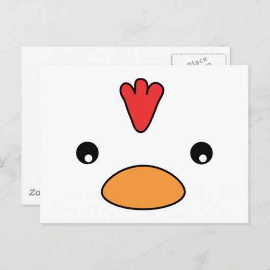 Hühnerfass Postkarte (Vorne/Hinten)