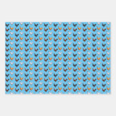 Hühnerfeder Geschenkpapier Set (Vorderseite 3)