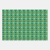 Hühnerfeder Geschenkpapier Set (Vorderseite 2)