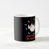 Hühnerfedern Kaffeetasse (VorderseiteRechts)