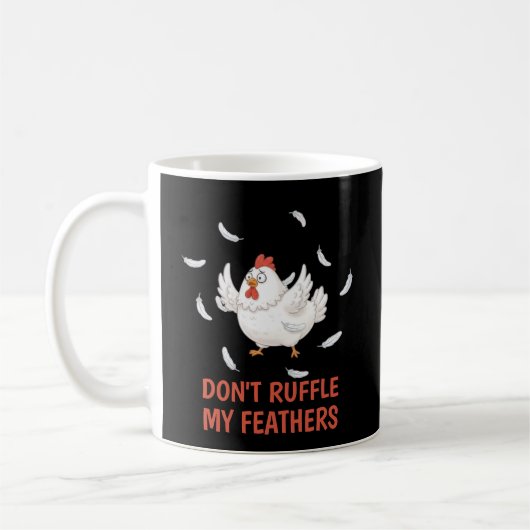 Hühnerfedern Kaffeetasse (Links)