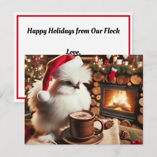 Hühnerfeiertag Gruß Postkarte (Vorne/Hinten)