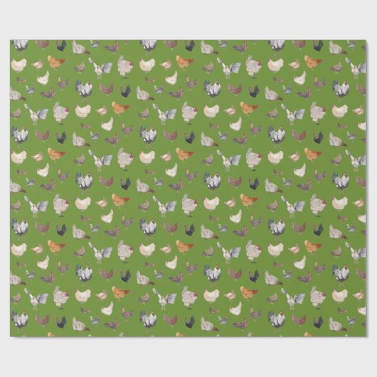 Hühnerfellpapier Geschenkpapier (Flach)