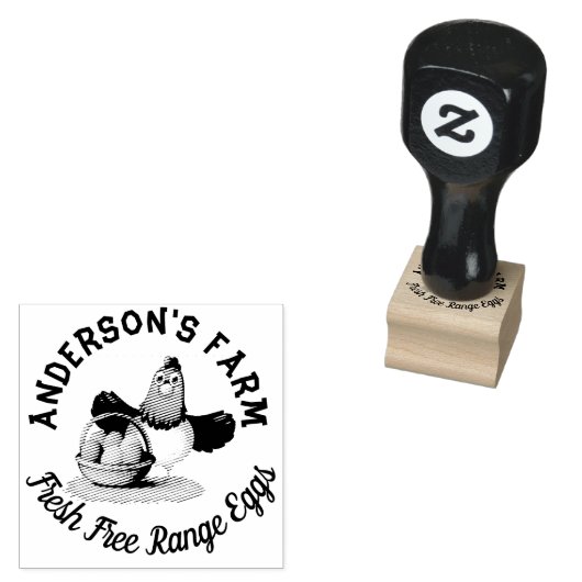 Hühnerfirma Funny Custom Family Farm Ei Gummistempel (Stempel)