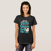 Hühnerflossen-Rooster-Hinterhof T-Shirt (Vorne ganz)