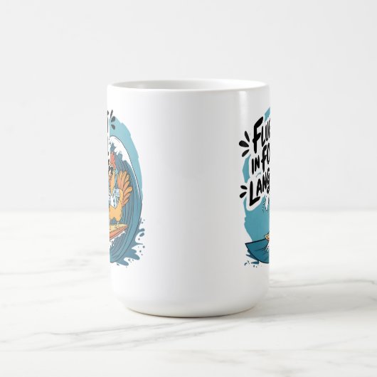 Hühnerfluent in der Geflügelsprache Kaffeetasse (Mittel)