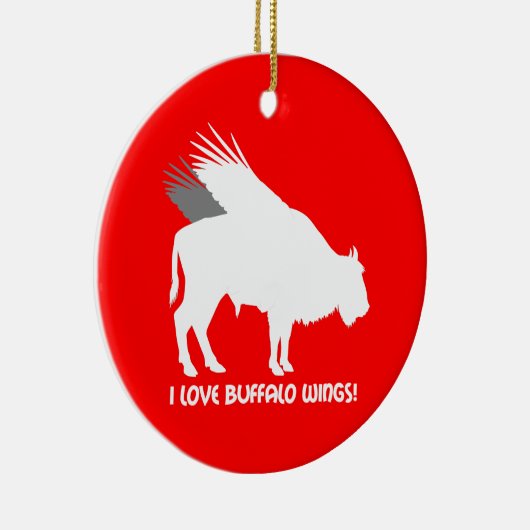 Hühnerflügel der Liebe I Keramik Ornament (Rechts)