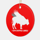 Hühnerflügel der Liebe I Keramik Ornament (Links)