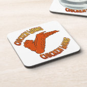 Hühnerflügel harter Kunststoff-Untersetzer Getränkeuntersetzer (Linke Seite)