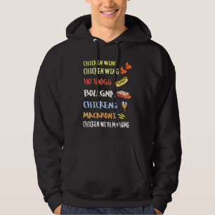 Hühnerflügel Hühnerflügel Hotdog und Bologna Kinde Hoodie