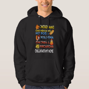 Hühnerflügel Hühnerflügel Hotdog und Bologna Kinde Hoodie
