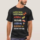 Hühnerflügel Hühnerflügel Hotdog und Bologna Kinde T-Shirt (Vorderseite)