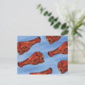 Hühnerflügel-Postkarte Postkarte (Stehend Vorderseite)