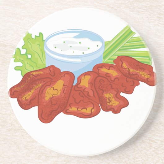 Hühnerflügel Untersetzer (Vorne)