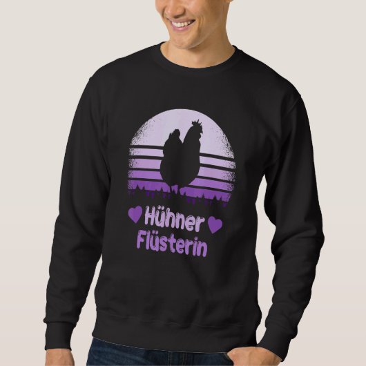 Hühnerflüster Kostüm Bauer Hühnchen Sweatshirt (Vorderseite)
