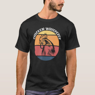 Hühnerflüster-Rasterfarm Tierischer Bauer Retro T-Shirt