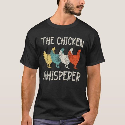 Hühnerflüsterer Farmer Retro 1 T-Shirt (Vorderseite)