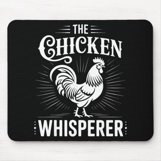 Hühnerflüsterer Geflügelzüchter Hahn _2 Mousepad (Vorne)