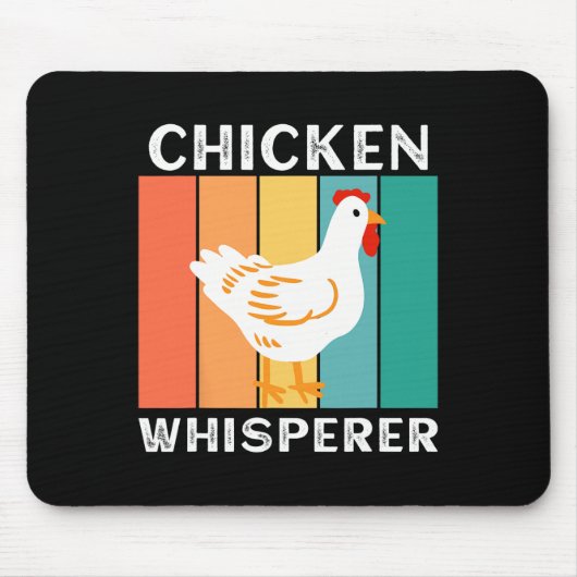 Hühnerflüsterer Hühnerpapa Hof Hühnerbauer Mousepad (Vorne)