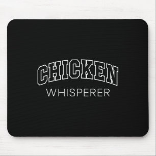 Hühnerflüsterer Lustige athletische Schrift Hausti Mousepad