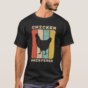 Hühnerflüsterer Vintage-Sonnenuntergang Hübsche Da T-Shirt