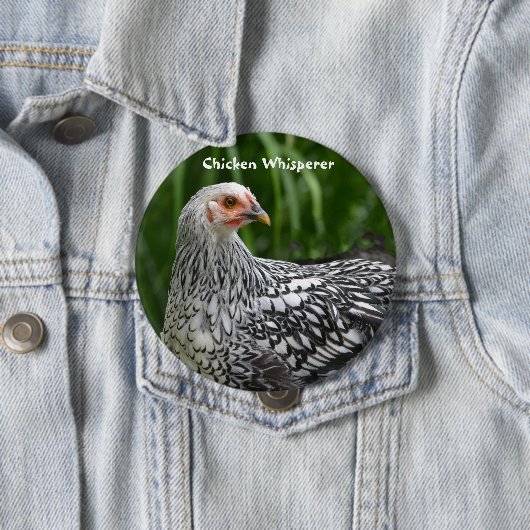 Hühnerflüsterknopf Button (Beispiel)