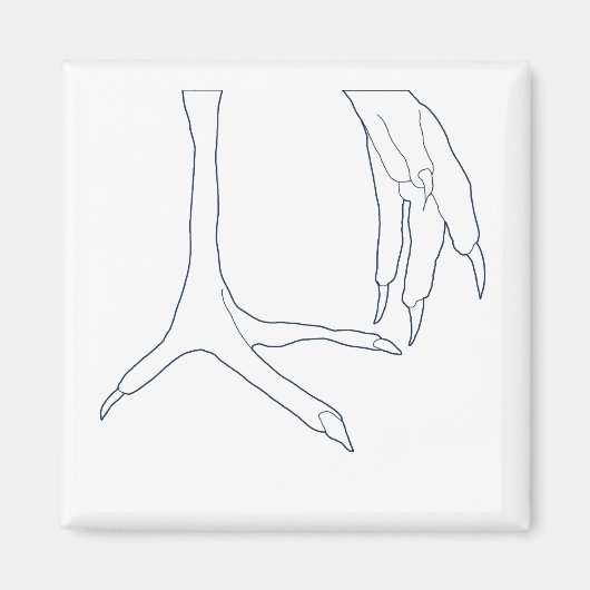 Hühnerfüße Magnet (Vorne)