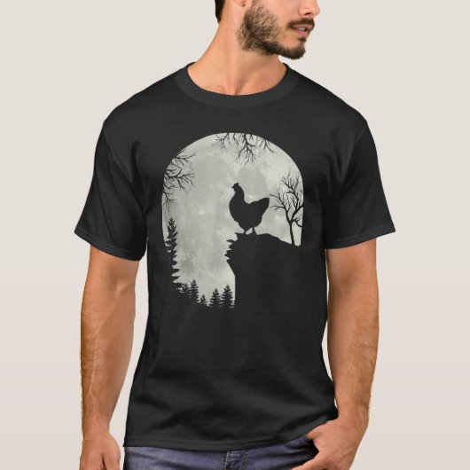 Hühnergebirge Halloween Night Costume Forest Hill  T-Shirt (Vorderseite)
