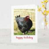 HühnerGeburtstagskarte Karte (Gelbe Blume)