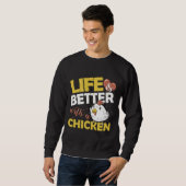 Hühnergeflügel-Bauer Sweatshirt (Vorne ganz)