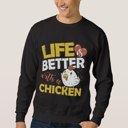 Hühnergeflügel-Bauer Sweatshirt (Vorderseite)
