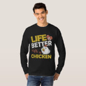 Hühnergeflügel-Bauer T-Shirt (Vorne ganz)