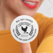 Hühnergeflügel-Eier Runder Aufkleber