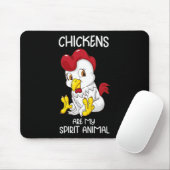 Hühnergeist-Tier Frauen Hühnerbauer Coop Huhn Mousepad (Mit Mouse)