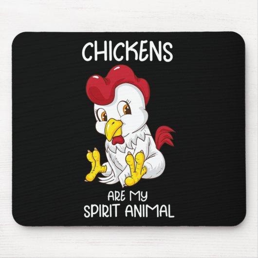 Hühnergeist-Tier Frauen Hühnerbauer Coop Huhn Mousepad (Vorne)